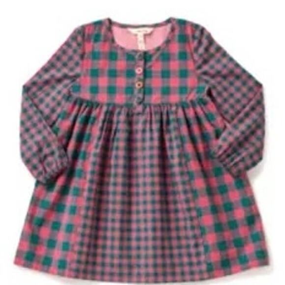 NWT Matilda Jane Plaid to See You Pink Purple Green Long Sleeve Dress size 6 - Picture 12 of 12